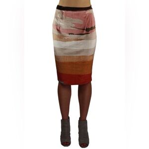 Chic Multicolor Women's Pencil Skirt